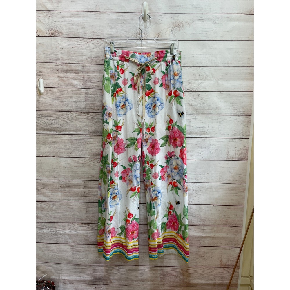 ARATTA SILENT JOURNEY WIDE LEG FLORAL PANTS IN LAVILLE ROSE